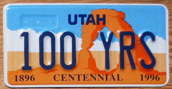 1997 base Utah arch sample mint