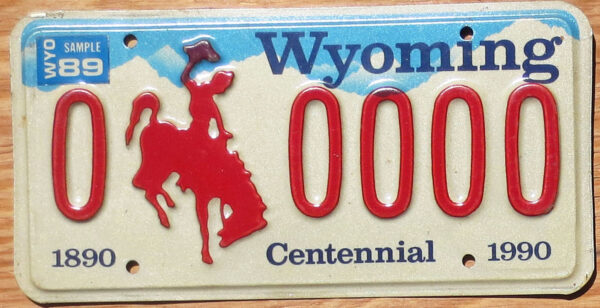 1989 Wyoming sample mint