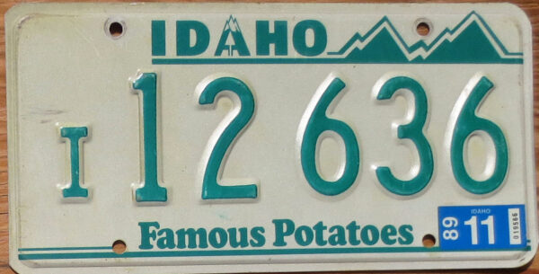 1989 Idaho vg