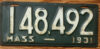 1931 Massachusetts good-