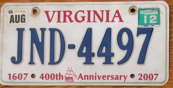 2012 Virginia Jamestown gvg