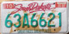 1997 South Dakota exc+ NICE PLATE