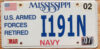 2007 Mississippi Navy retired vg-