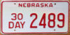 1999 base Nebraska 30-Day Temporary mint
