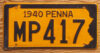 1940 Pennsylvania vg