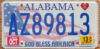 2013 Alabama God Bless America vg-