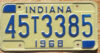 1968 Indiana vg+