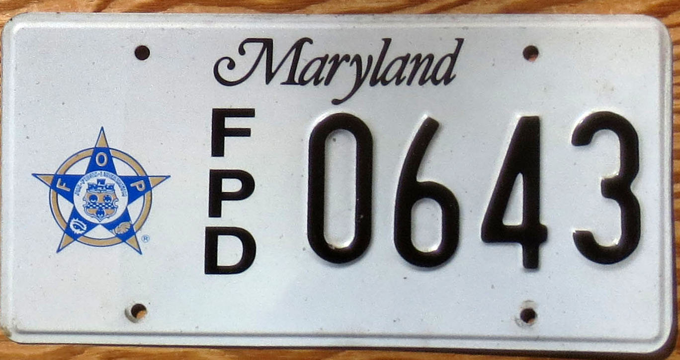 2000s vintage Maryland Fraternal Order of Police vg+