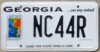 2001 base Georgia Breast Cancer nearly mint NICE PLATE