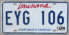 1998 Louisiana exc+ NICE PLATE
