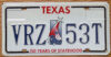 Texas sesquicentennial nearly mint NICE PLATE