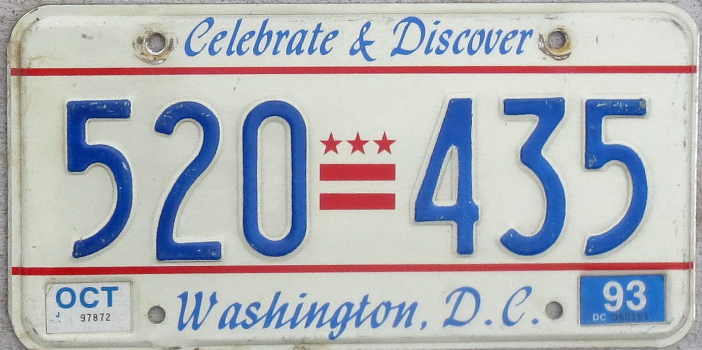 1993 District of Columbia vg-