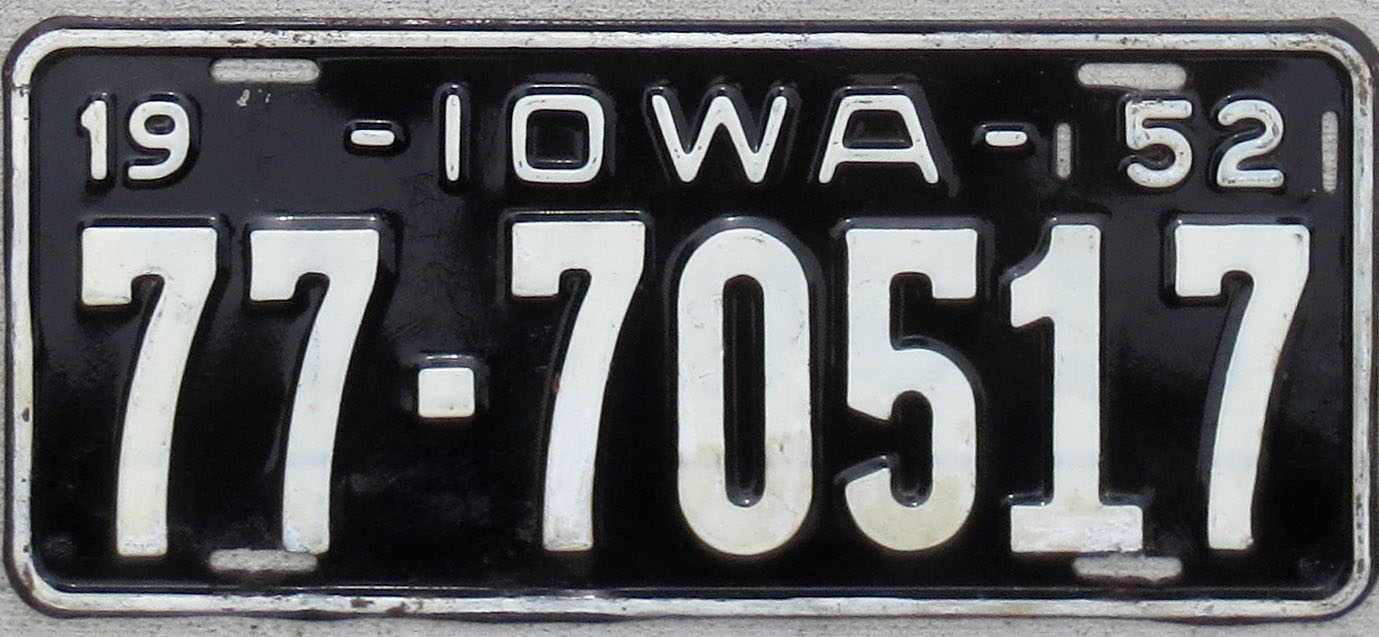 1952 Iowa vg