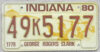 1980 Indiana nearly mint