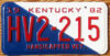 1982 Kentucky handicapped veteran mint