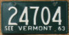 1963 Vermont vg-