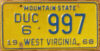 1968 West Virginia used car dealer vg-
