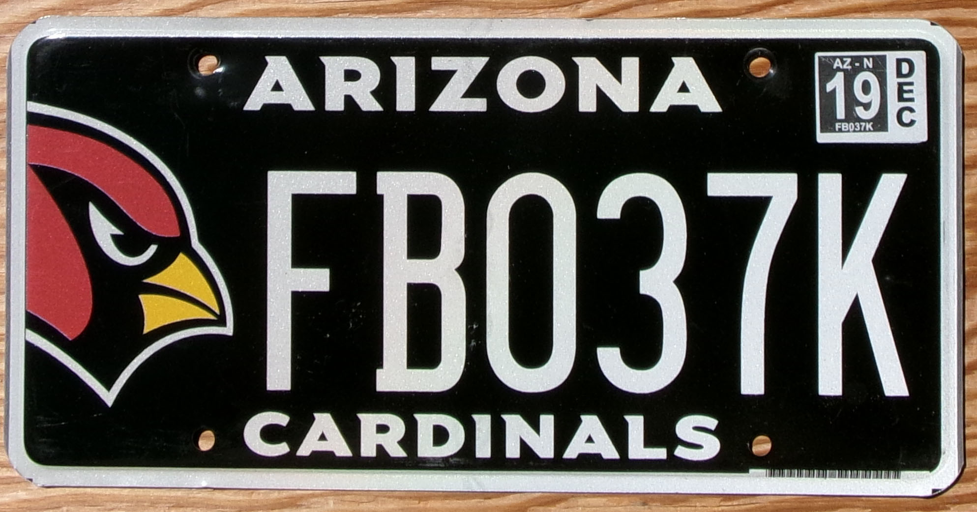 2019 Arizona Cardinals NFL Football vg+