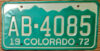 1972 Colorado mint