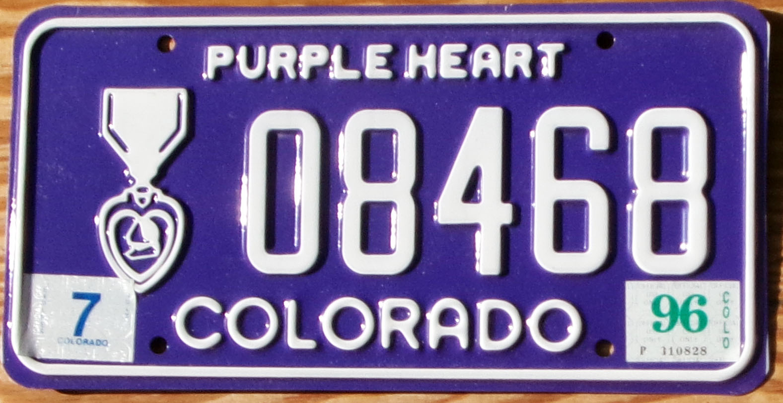 1996 Colorado Purple Heart mint