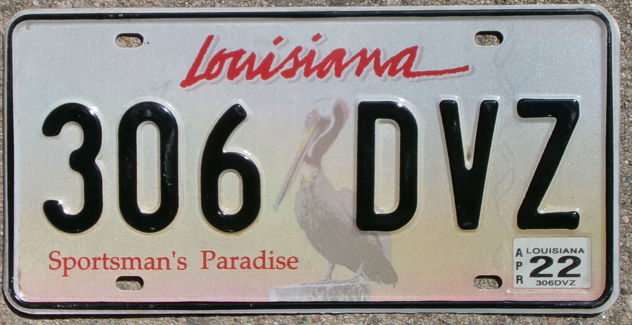2022 Louisiana Pelican nearly mint NICE PLATE