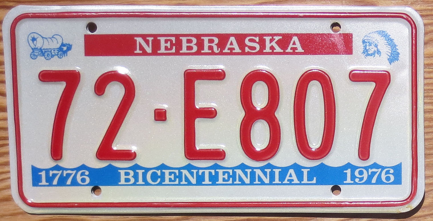 1976 Nebraska mint - NICE PLATE