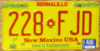 1993 New Mexico mint - NICE PLATE