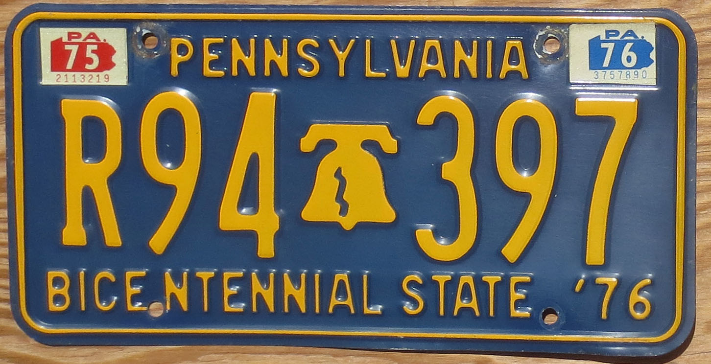 1976 Pennsylvania vg-