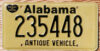1990 base Alabama antique vehicle mint