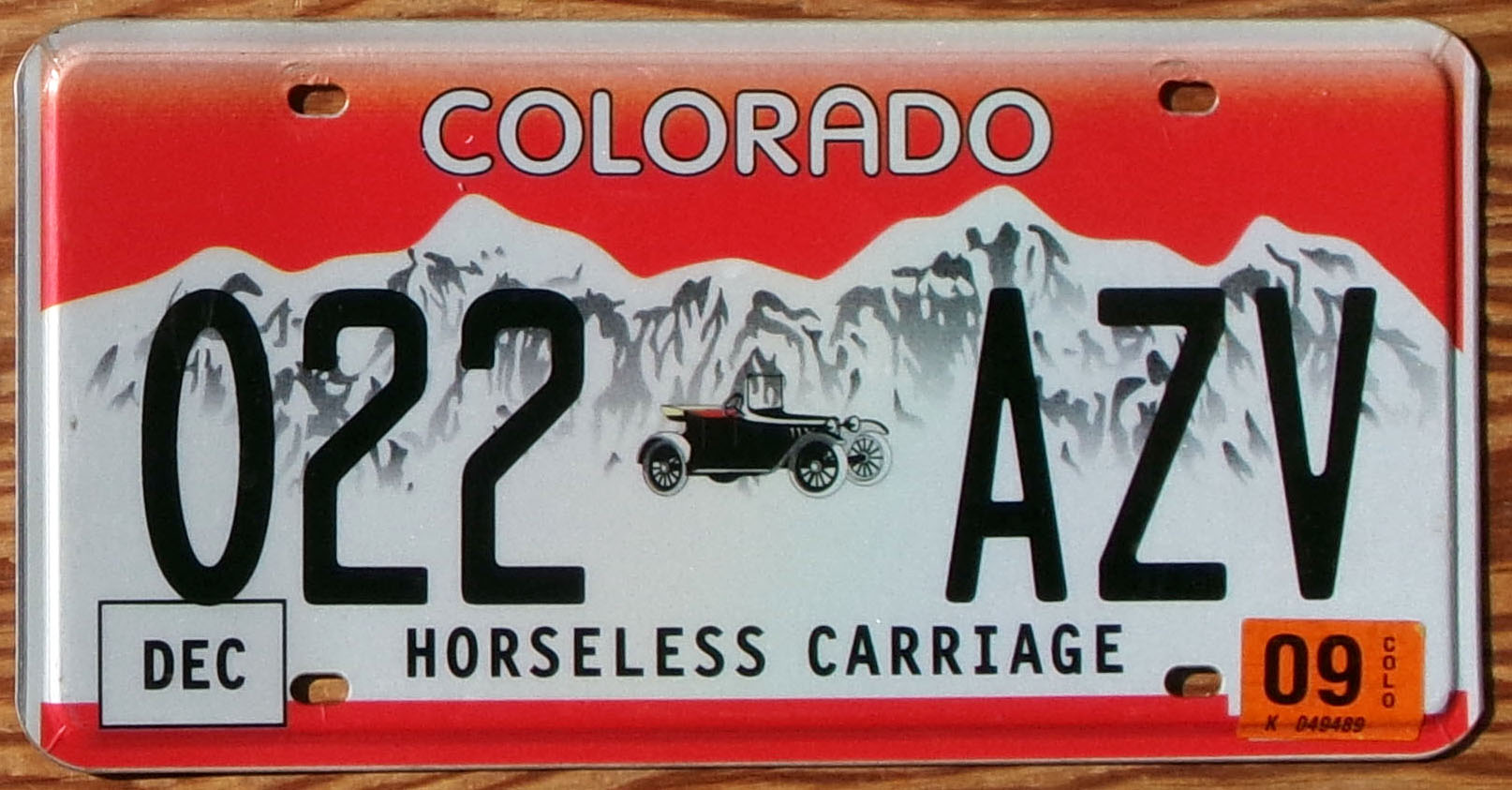 2009 Colorado horseless carriage vg+