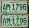 1973 Colorado pair exc