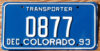 1993 Colorado transporter mint