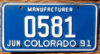 1991 Colorado Manufacturer vg