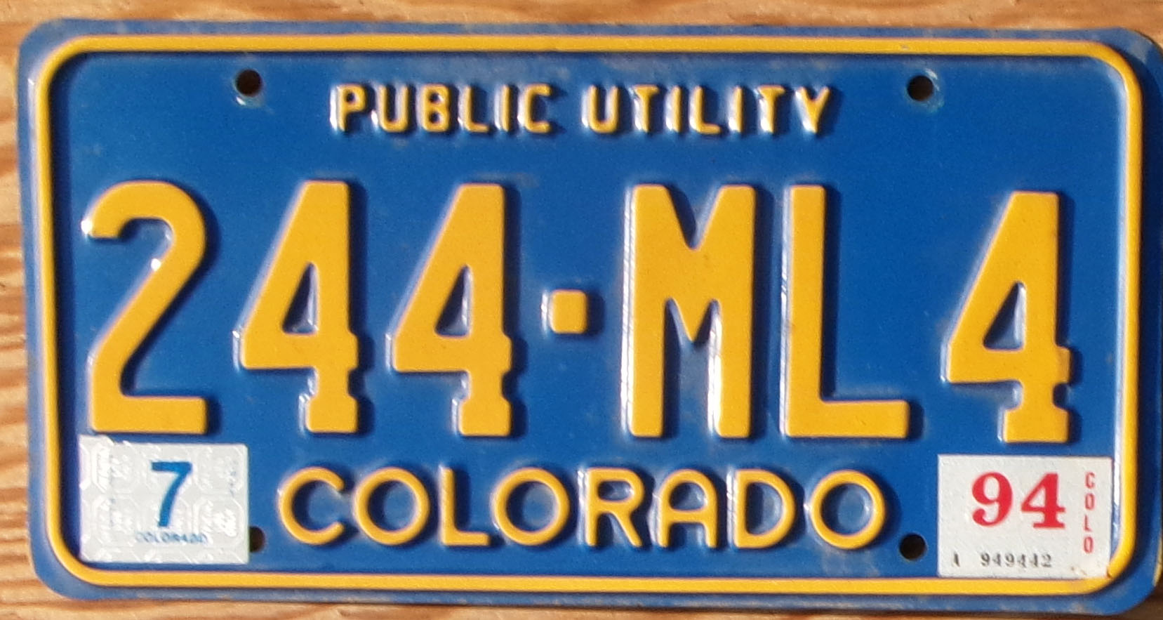 1994 Colorado public utility vg+