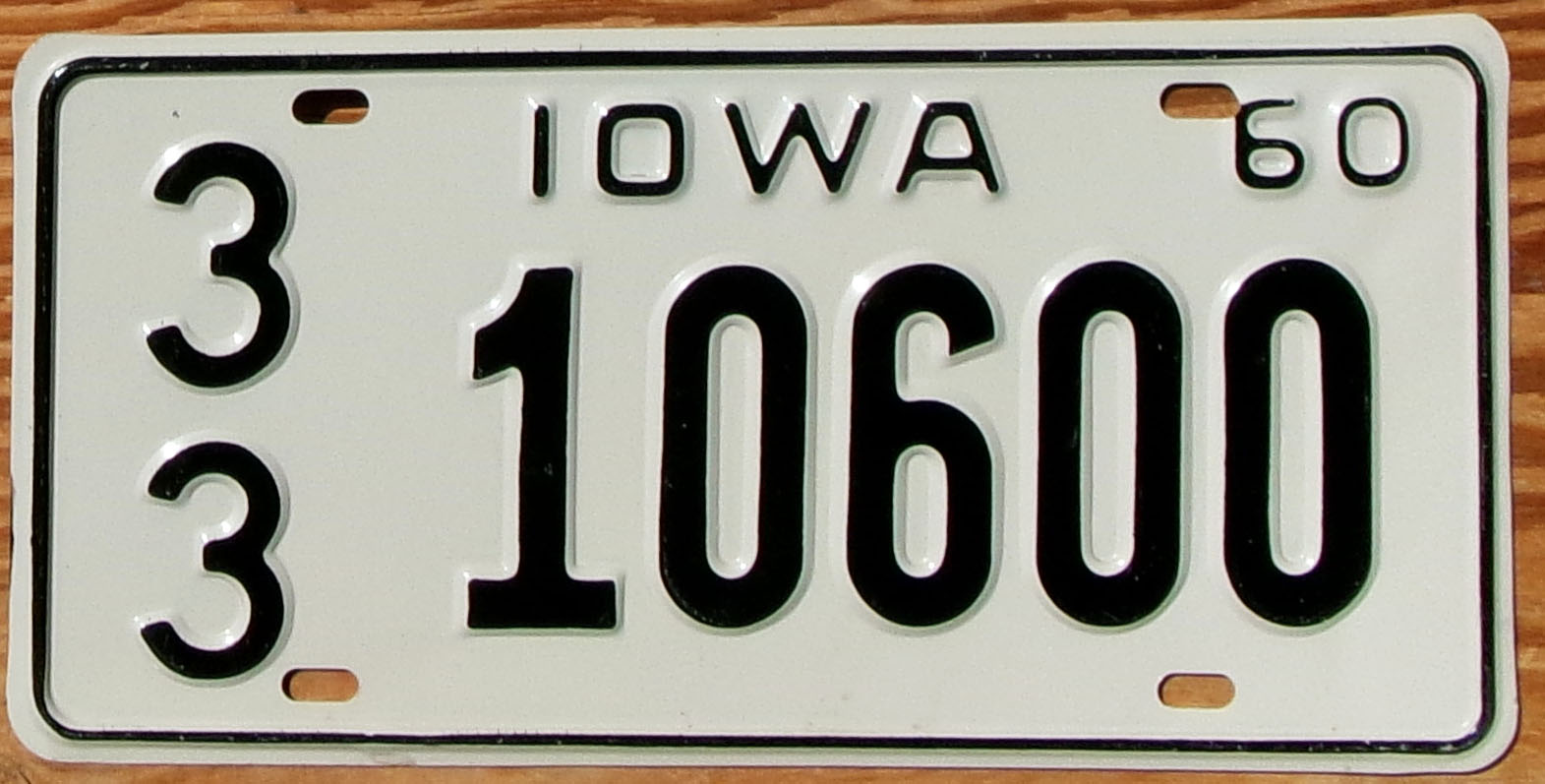 1960 Iowa mint NICE PLATE