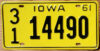 1961 Iowa exc
