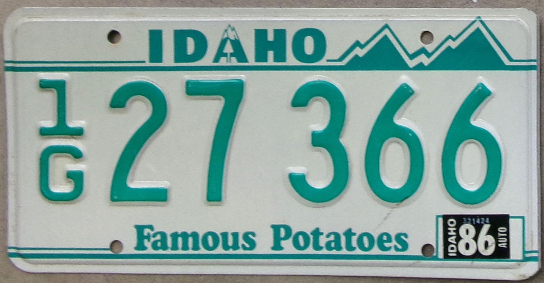 1986 Idaho vg