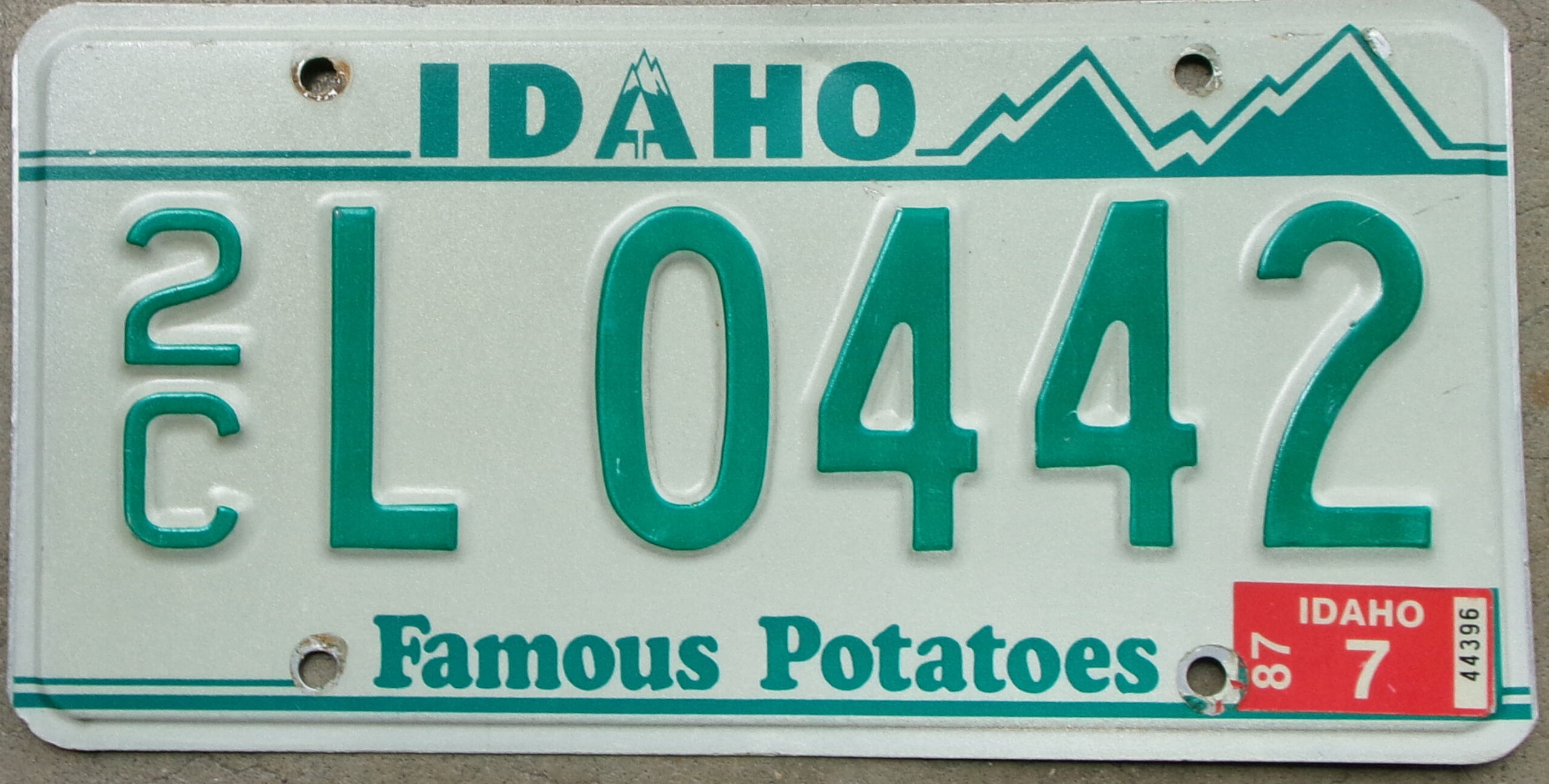 1987 Idaho vg-