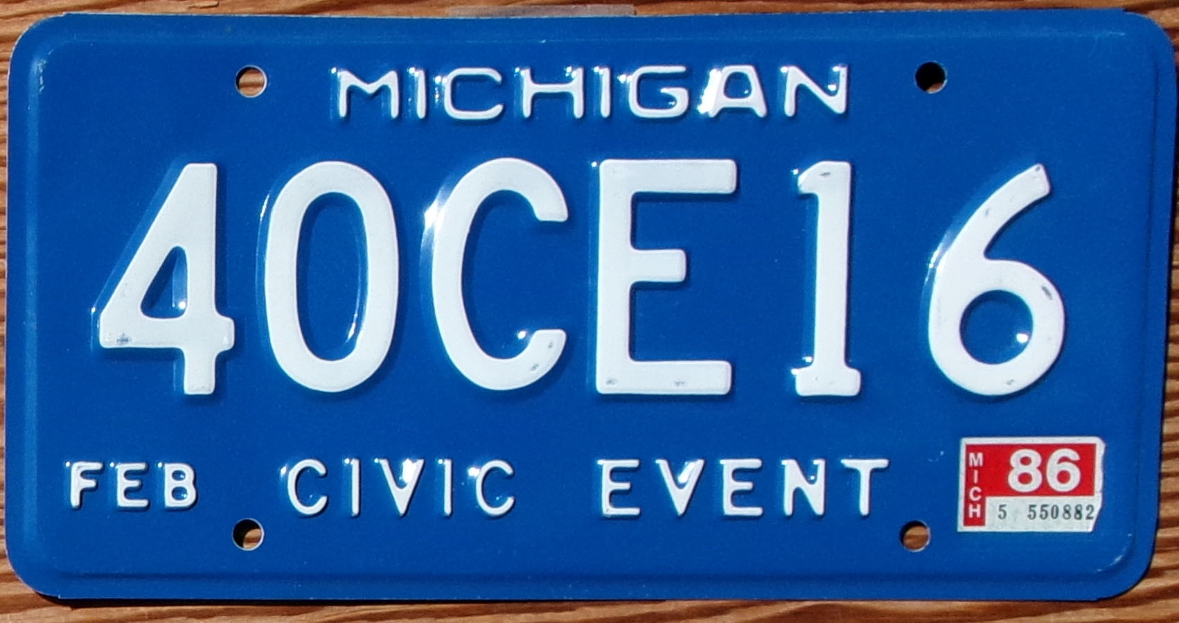 1986 Michigan Civic Event mint