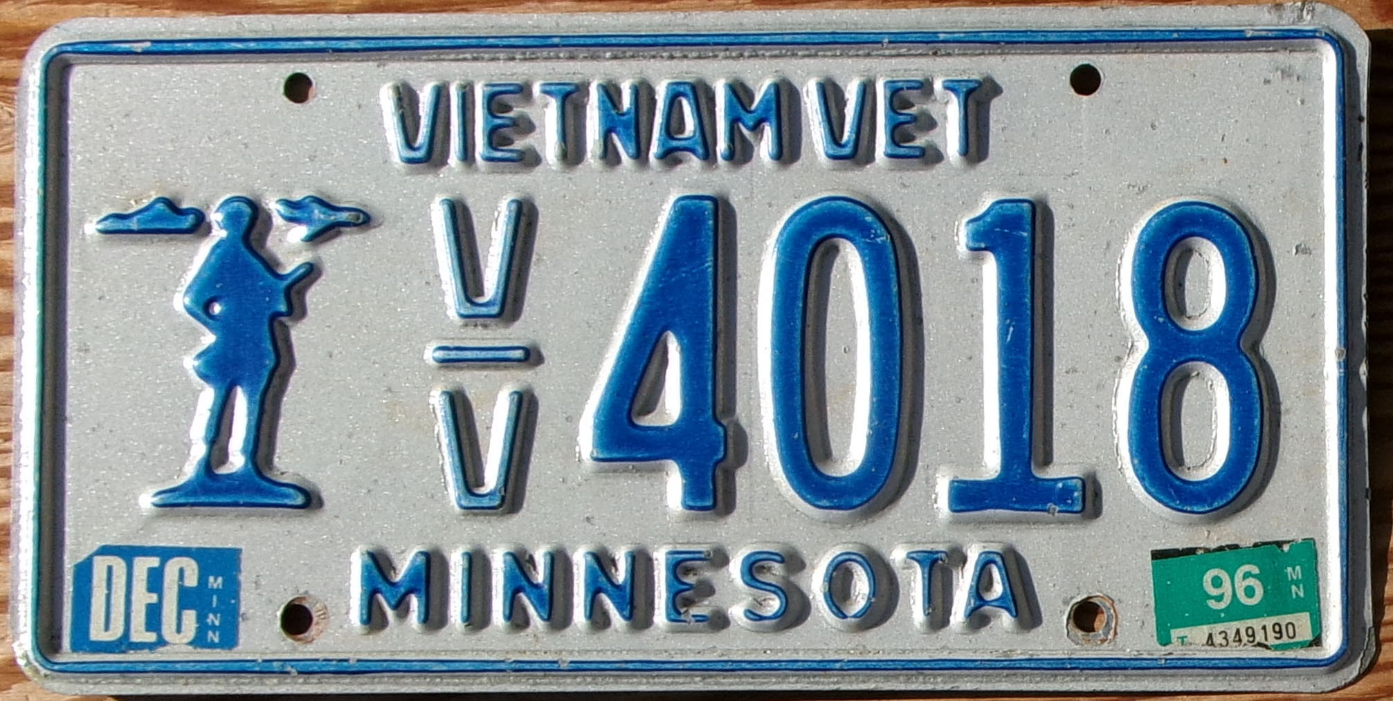 1996 Minnesota Vietnam Veteran vg-