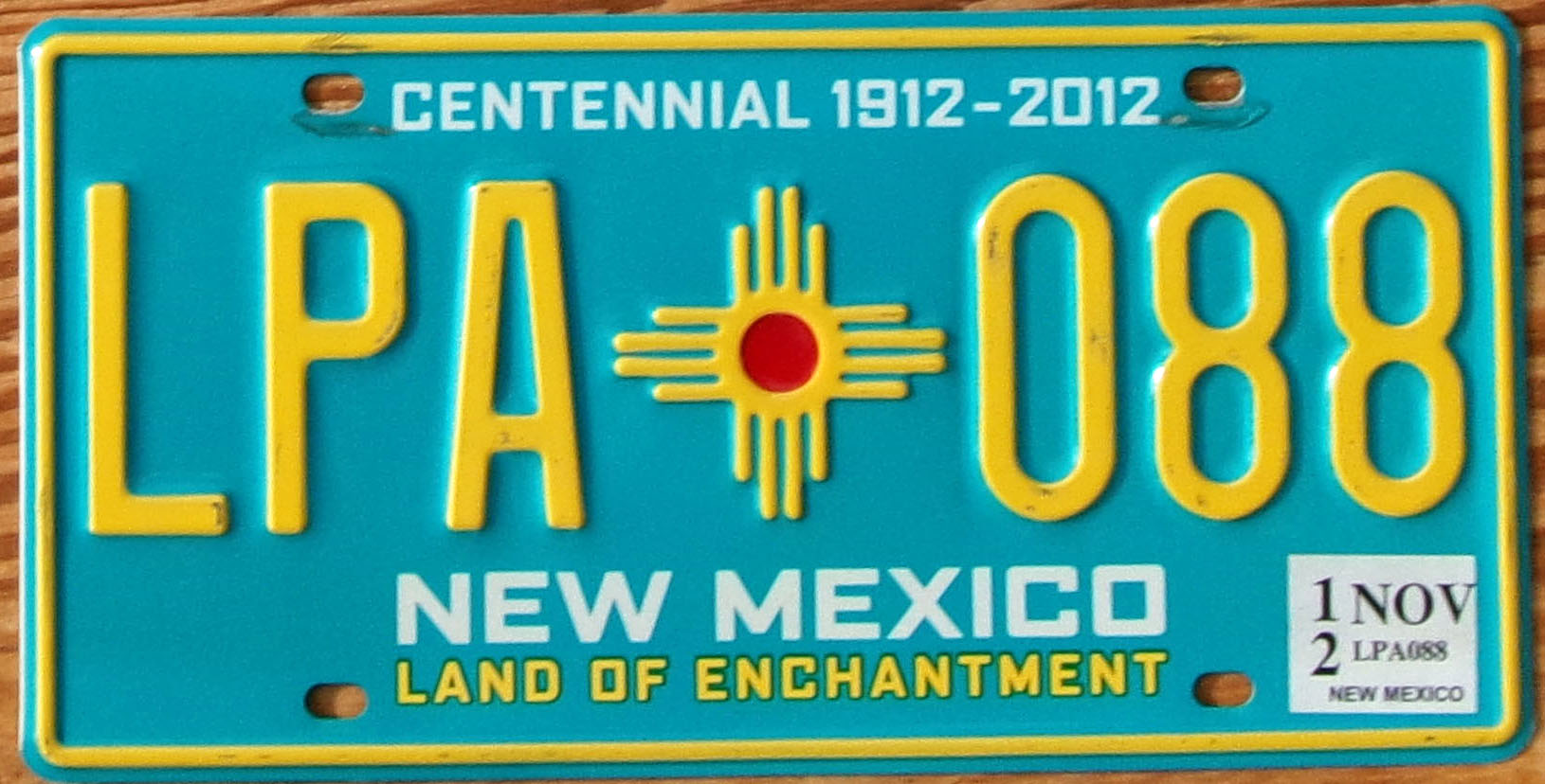 2012 New Mexico Centennial vg-