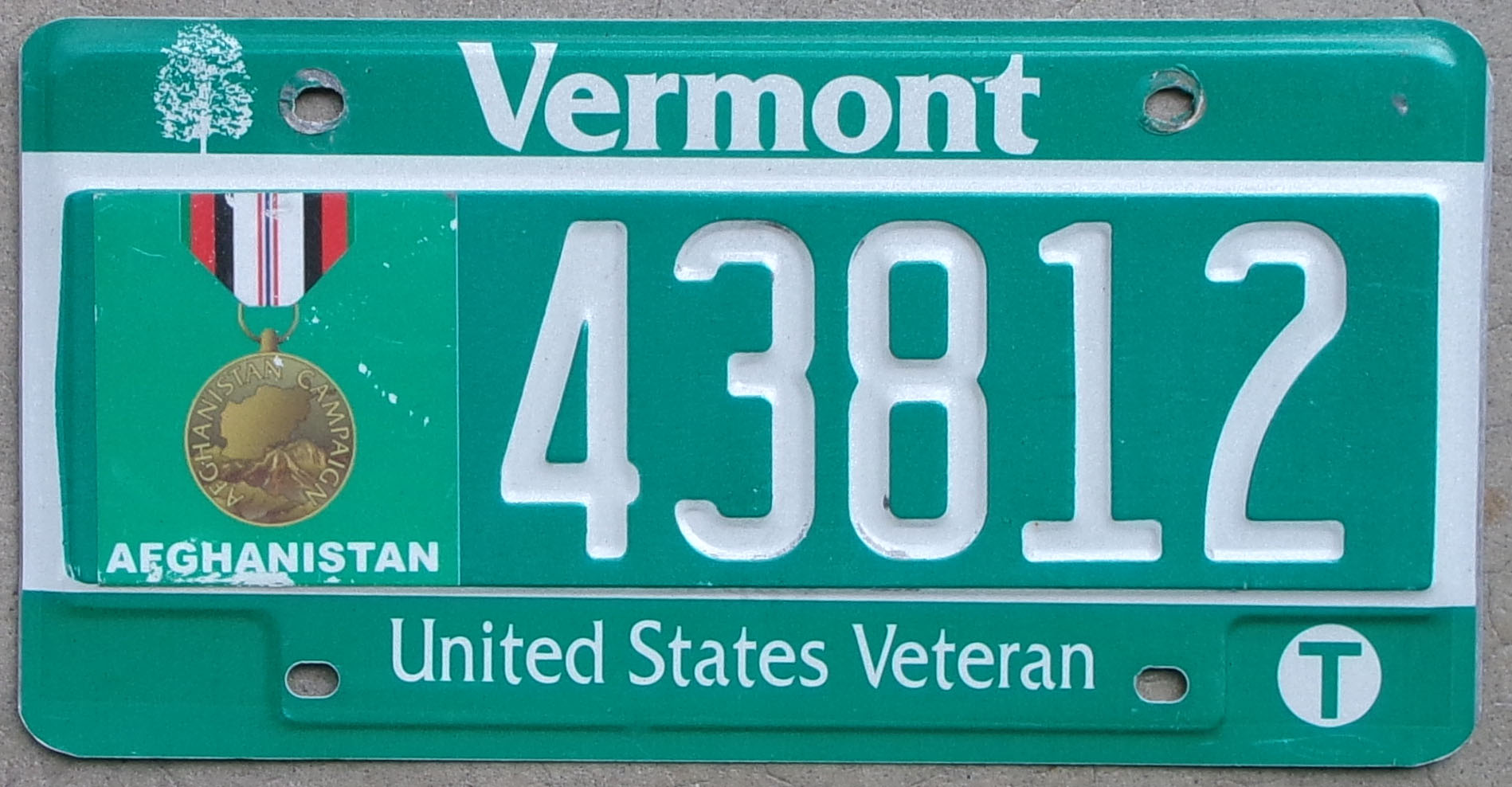 2010 base Vermont Afghanistan Veteran vg