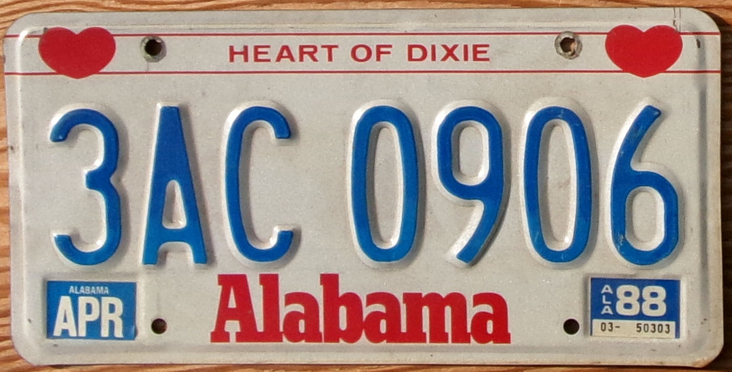 1988 Alabama vg