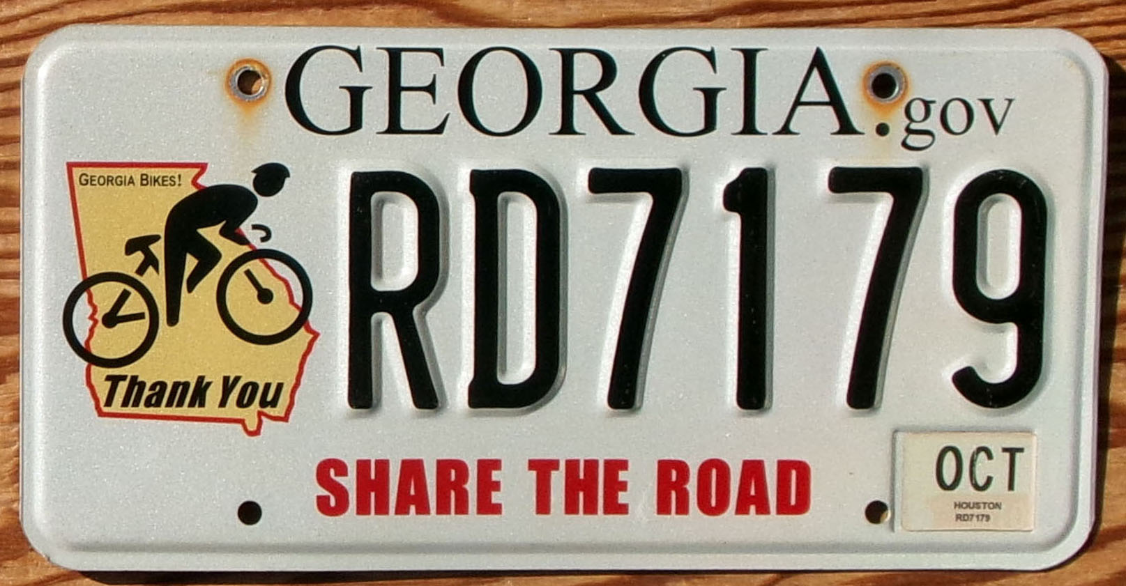 2010 Georgia Share the Road vg-