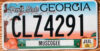 2020 Georgia Colorful base nearly mint - NICE PLATE