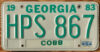 1984 Georgia vg-