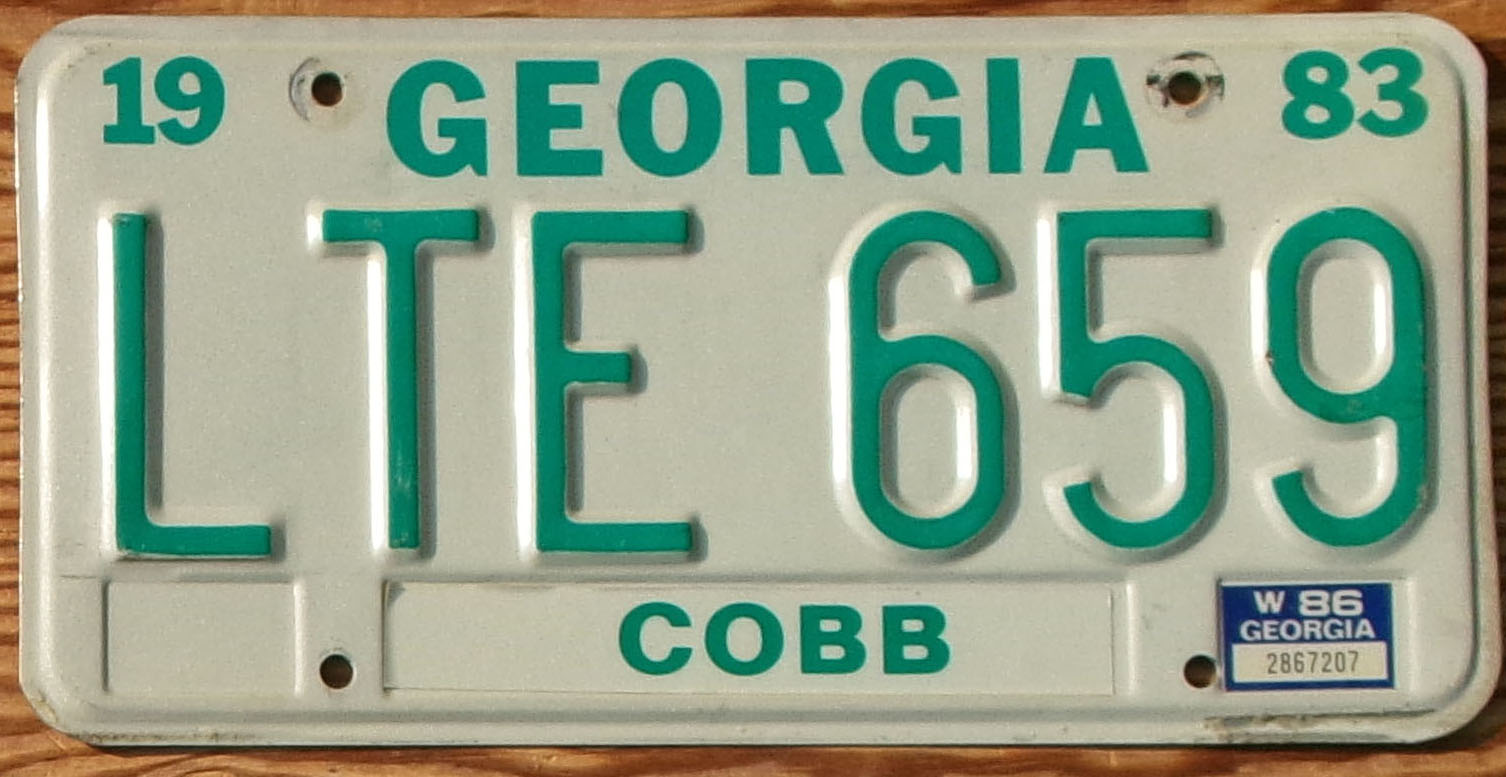 1986 Georgia vg-