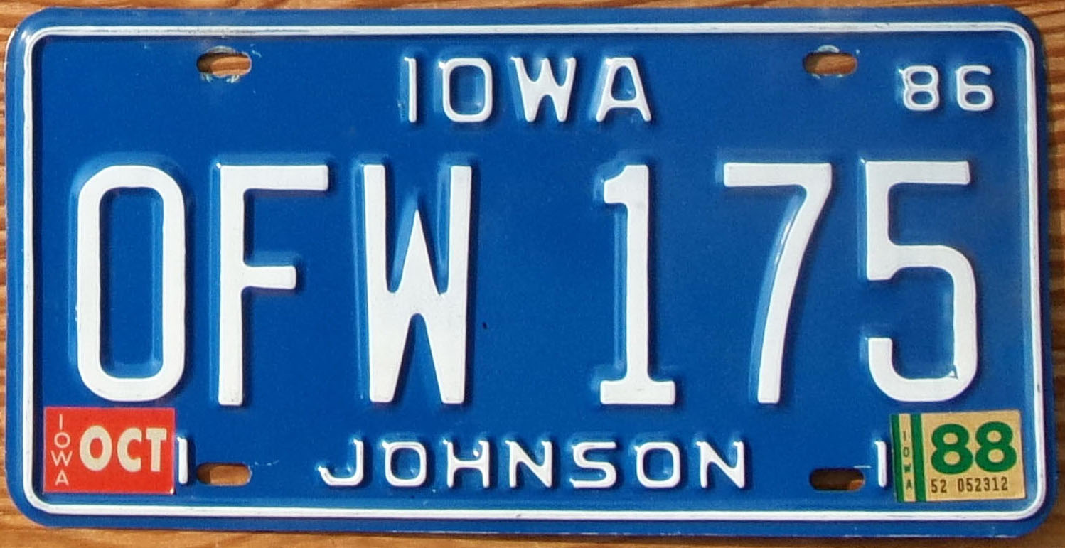 1988 Iowa vg-exc