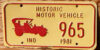 1981 Indiana historic motor vehicle vg-