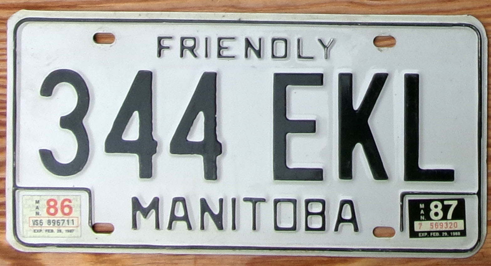1987 Manitoba vg+